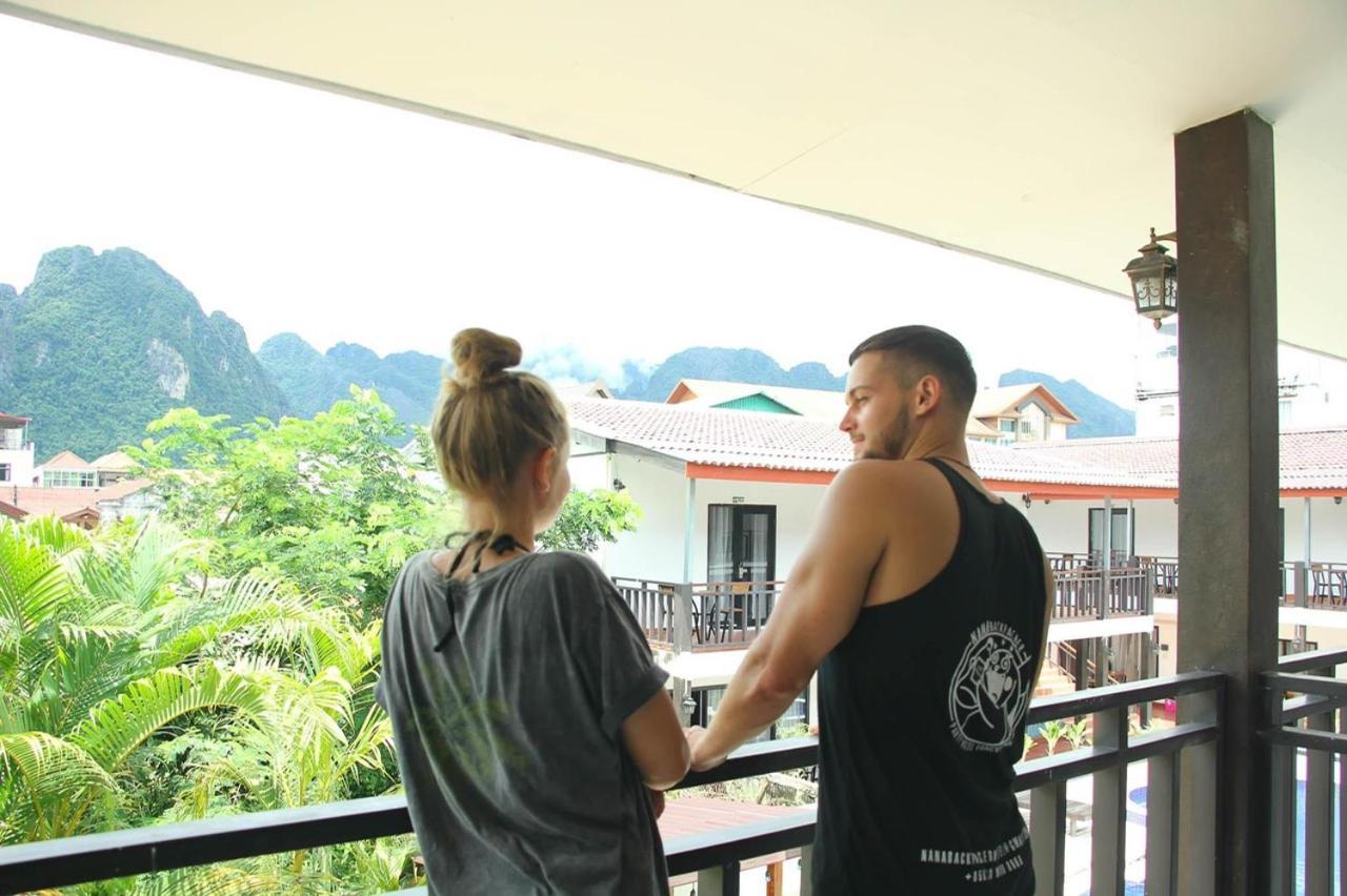 Jasmine Garden Resort Vangviang Kültér fotó